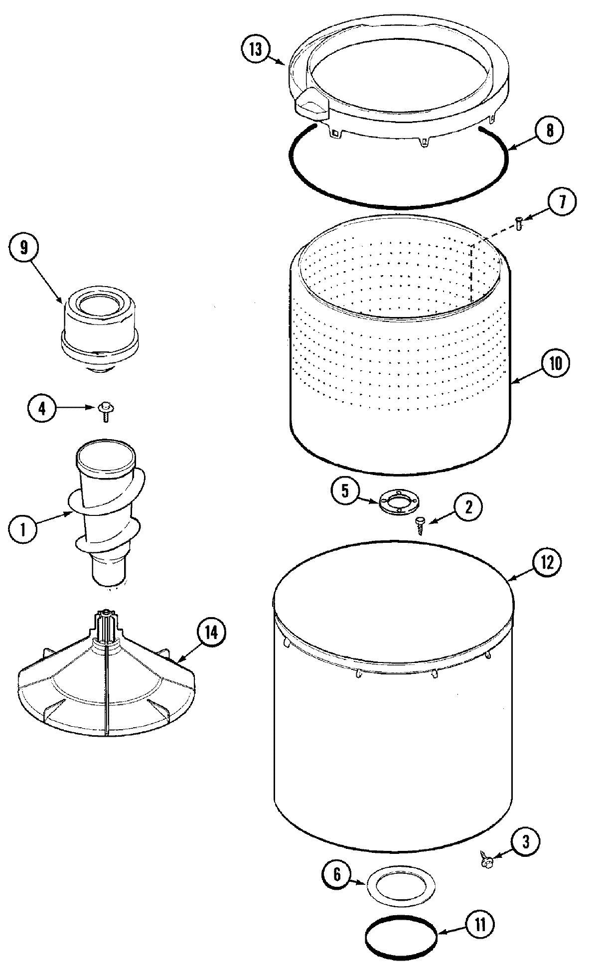 PAV3300AWW_tub_diagram