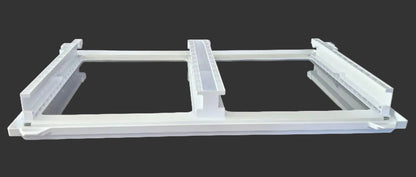 Used OEM Criterion refrigerator and freezer drawer pan glass cover frame 30114-0151400-00 for select Criterion and Midea models. 3