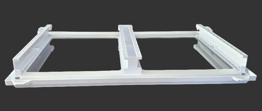 Used OEM Criterion refrigerator and freezer drawer pan glass cover frame 30114-0151400-00 for select Criterion and Midea models. 3