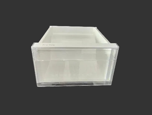 Used OEM Frigidaire refrigerator meat pan drawer 5303288968 with front cover 5303317753