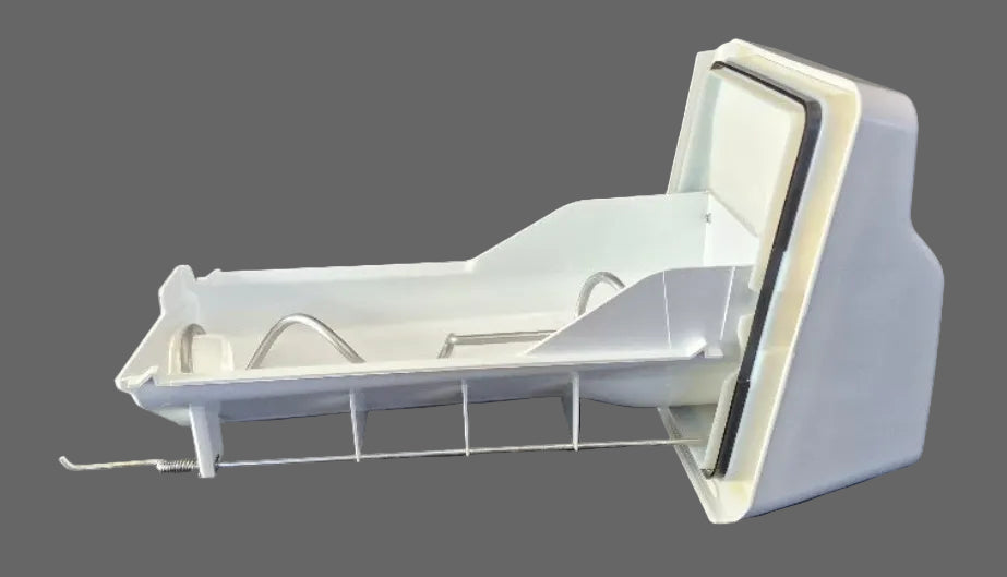 Used OEM Whirlpool refrigerator ice dispenser container W10536669 4