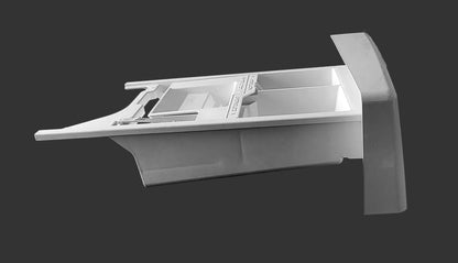 Used OEM Whirlpool washer detergent dispenser drawer 8540402 with handle W10212806 2