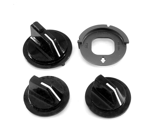 W10133504 W10461097 Whirlpool Washer Black Knob Set