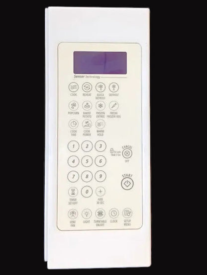 W10211459 Whirlpool White Microwave Control Panel with Board