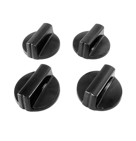 W10255424 Jenn Air Range Black Metal Burner Knob Set of 4