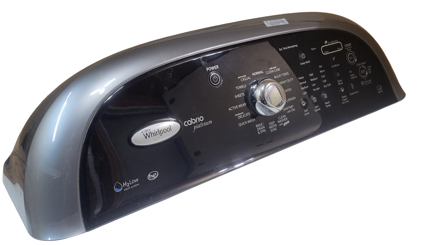 W10404675 Whirlpool Cabrio Washer Gray Console Control Panel
