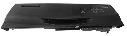 W10817267 W10803910 Whirlpool Dishwasher Black Control Panel