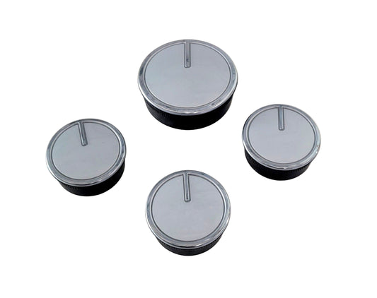 W11158829 W11216550 Whirlpool Washer Gray Control Knob Set