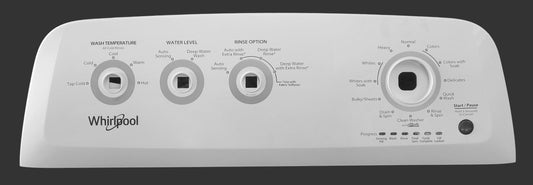W11226498 Whirlpool Washer White Control Console Panel Only