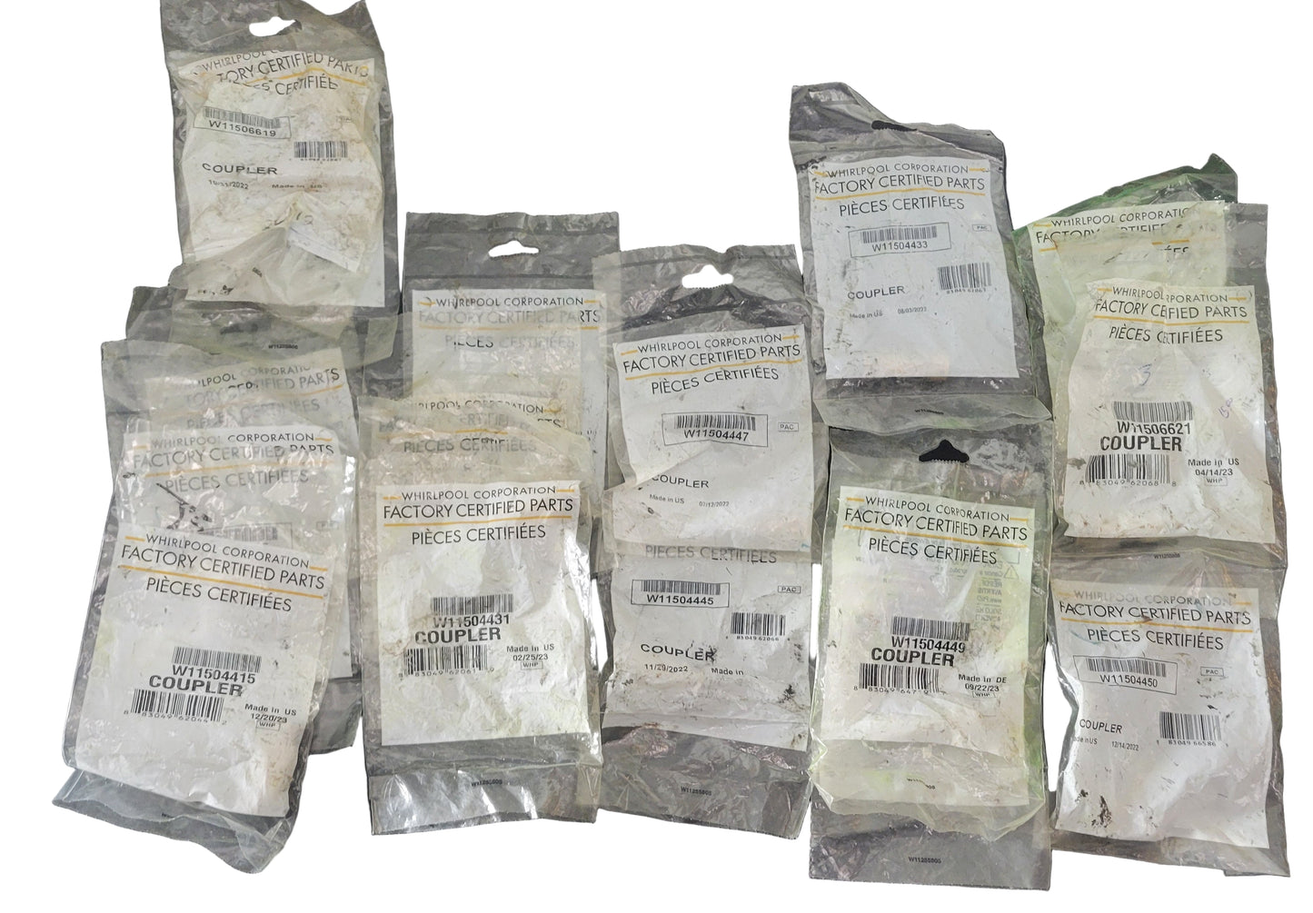 W11504445 W11504450 Whirlpool Refrigerator NEW Coupler Technician Pack