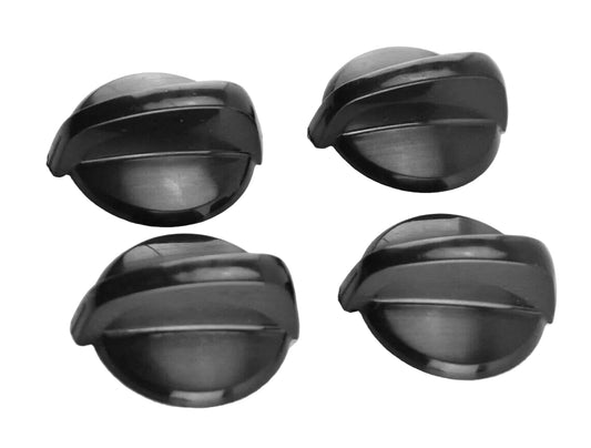 WB03T10281 GE Range Black Burner Knob Set (4)