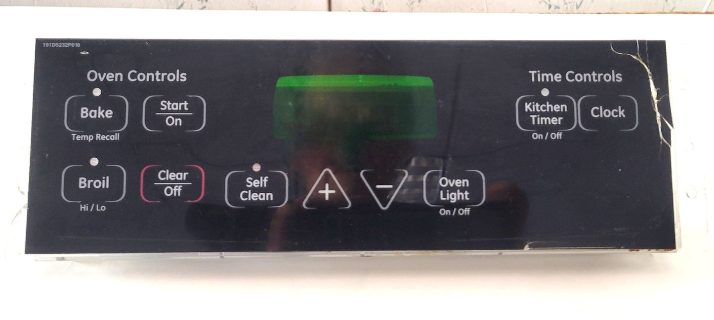 WB27t10817 GE Range Stove Oven Black Electronic Control