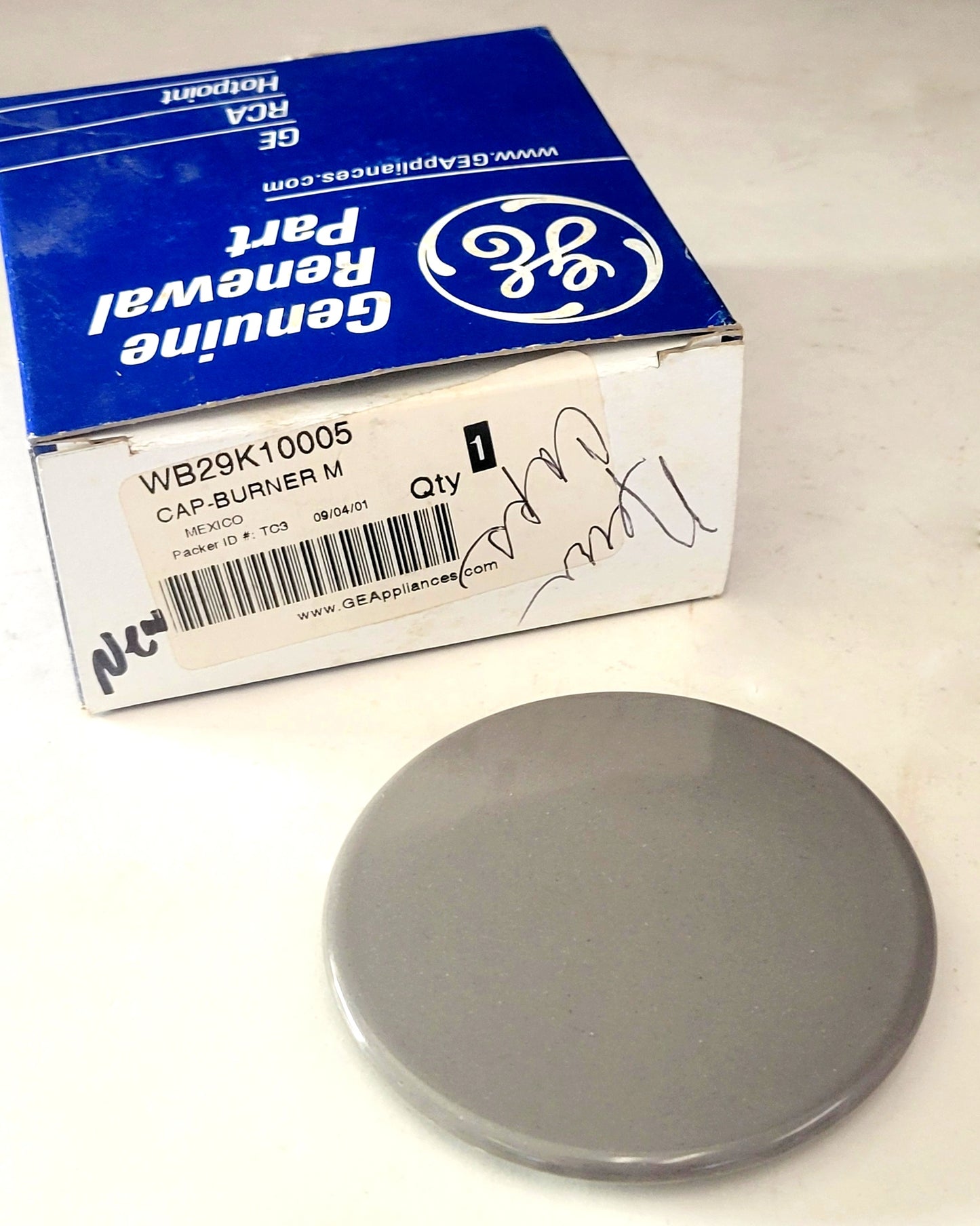 WB29K10005 GE Range NEW Burner Cap 3 1/4"