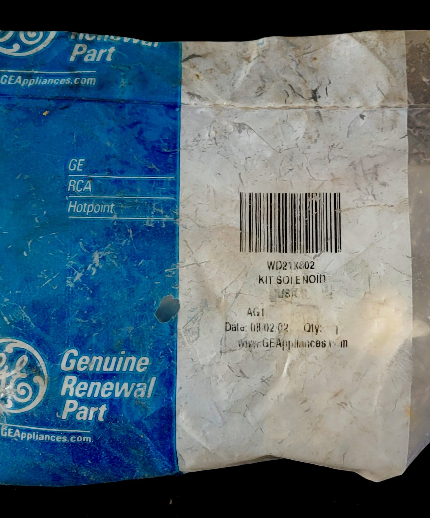 WD21X802 GE Dishwasher Pump Drain Solenoid Kit