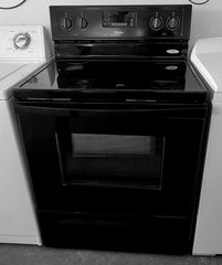 Used Reconditioned Whirlpool Black Glass Top Range