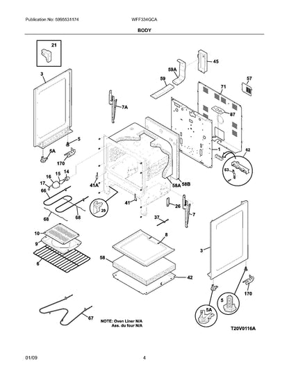 316075103 Frigidaire Range NEW OEM Oven Bake Element