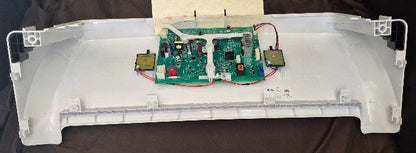 WH13x37378 GE Washer White Control Panel Backsplash Used OEM 2