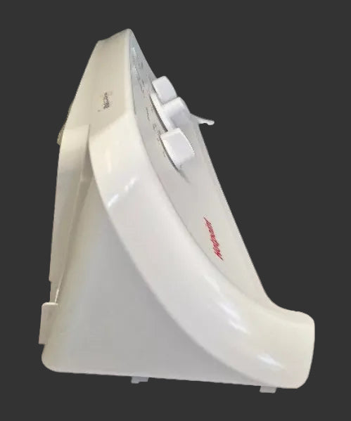 WH13x37378 GE Washer White Control Panel Backsplash Used OEM 4