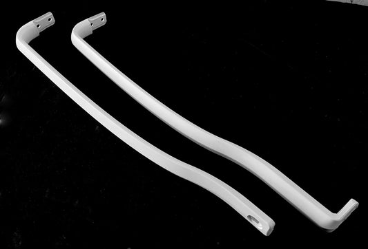 2202806W 2202807W Whirlpool Refrigerator Freezer White Door Handle Set