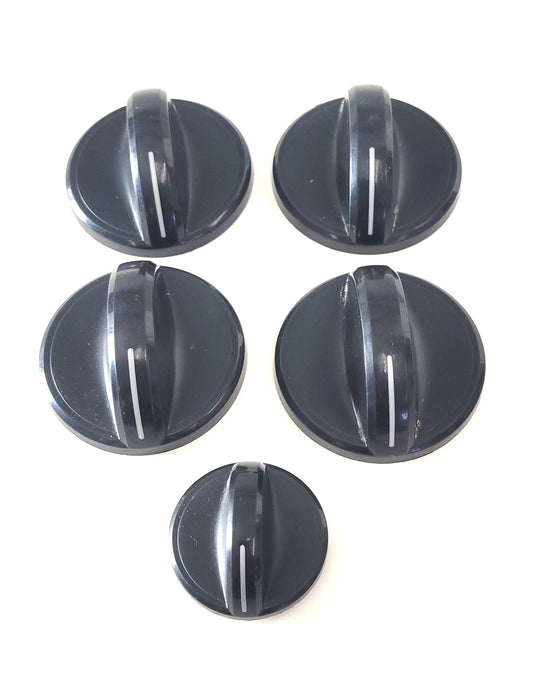 WP8286043BL Whirlpool Range Black Burner Knob Set