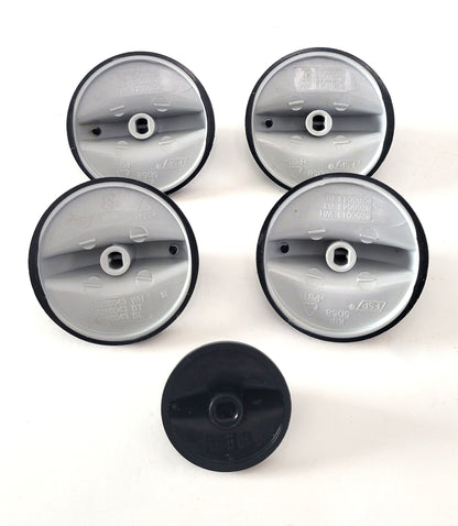 WP8286043BL Whirlpool Range Black Burner Knob Set