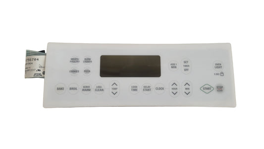WP9756706 Whirlpool Range White Membrane Switch
