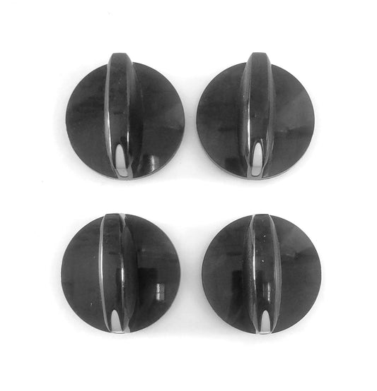 WP9761964 Whirlpool Range Black Burner Control Knob Set