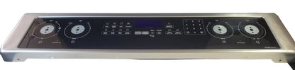 WPW10318550 W10840425 Whirlpool Range Stainless Control Panel with Overlay
