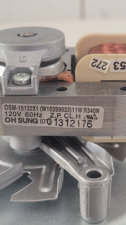 WPW10389555 Whirlpool Range Convection Fan Motor