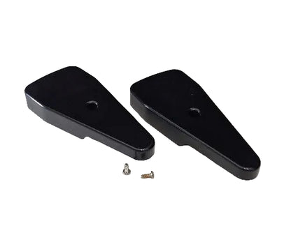 WR02x11482 GE Refrigerator Black Upper Door Hinge Cover Set Used OEM