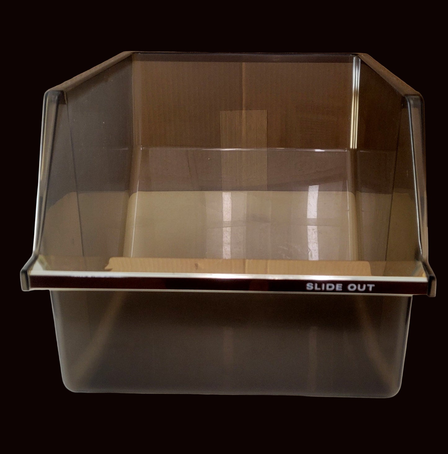 WR21X190 GE Refrigerator Brown Freezer Basket Drawer Pan