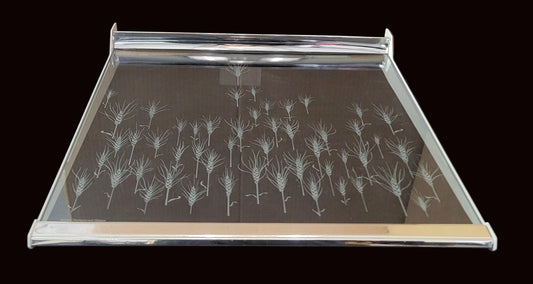 WR71X1650 GE Refrigerator Wheat Pattern Glass Shelf