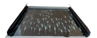 WR71X1651 WR71x1516 GE Refrigerator Glass Meat Pan Shelf