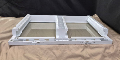 WR71x42027 GE Refrigerator Crisper Drawer Cover w/ Glass Used OEM 3