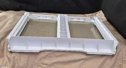 WR71x42027 GE Refrigerator Crisper Drawer Cover w/ Glass Used OEM 6