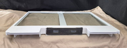 WR71x42028 GE Refrigerator Pantry Drawer Cover w/ Glass Used OEM 3