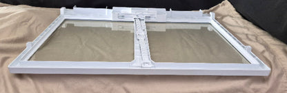 WR71x42028 GE Refrigerator Pantry Drawer Cover w/ Glass Used OEM 5