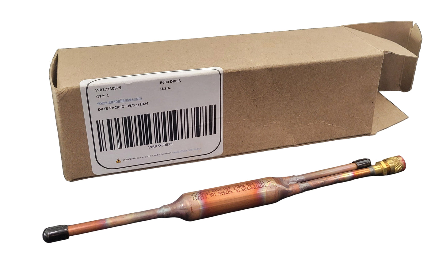 WR87X30875 R600 Refrigerator NEW DRIER With RED CAP