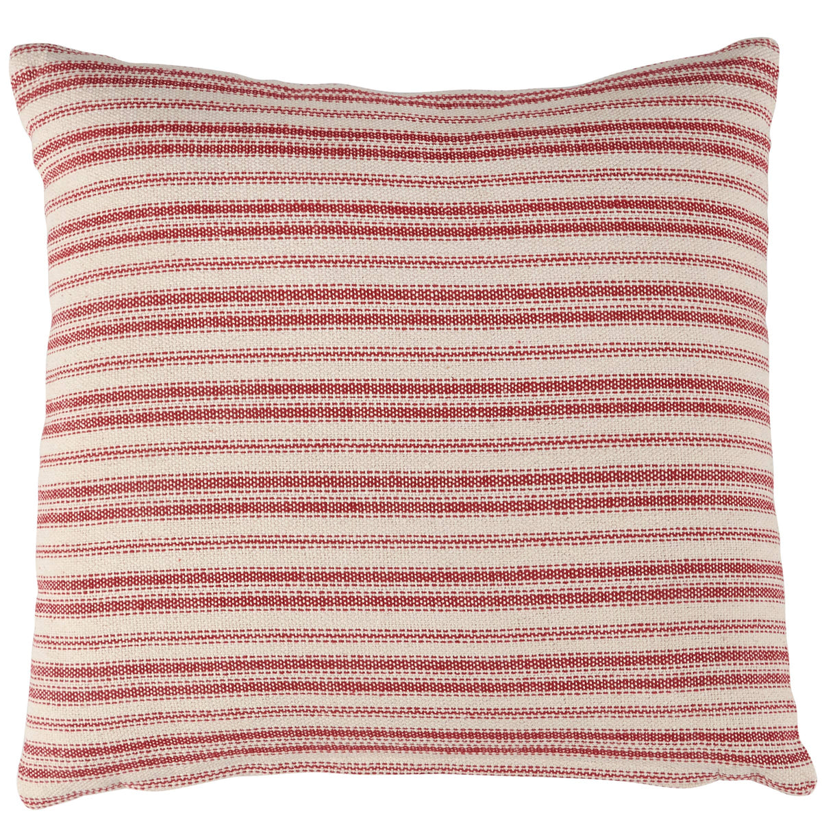 Red Stripe Christmas Cotton Throw Pillow | Holiday Décor