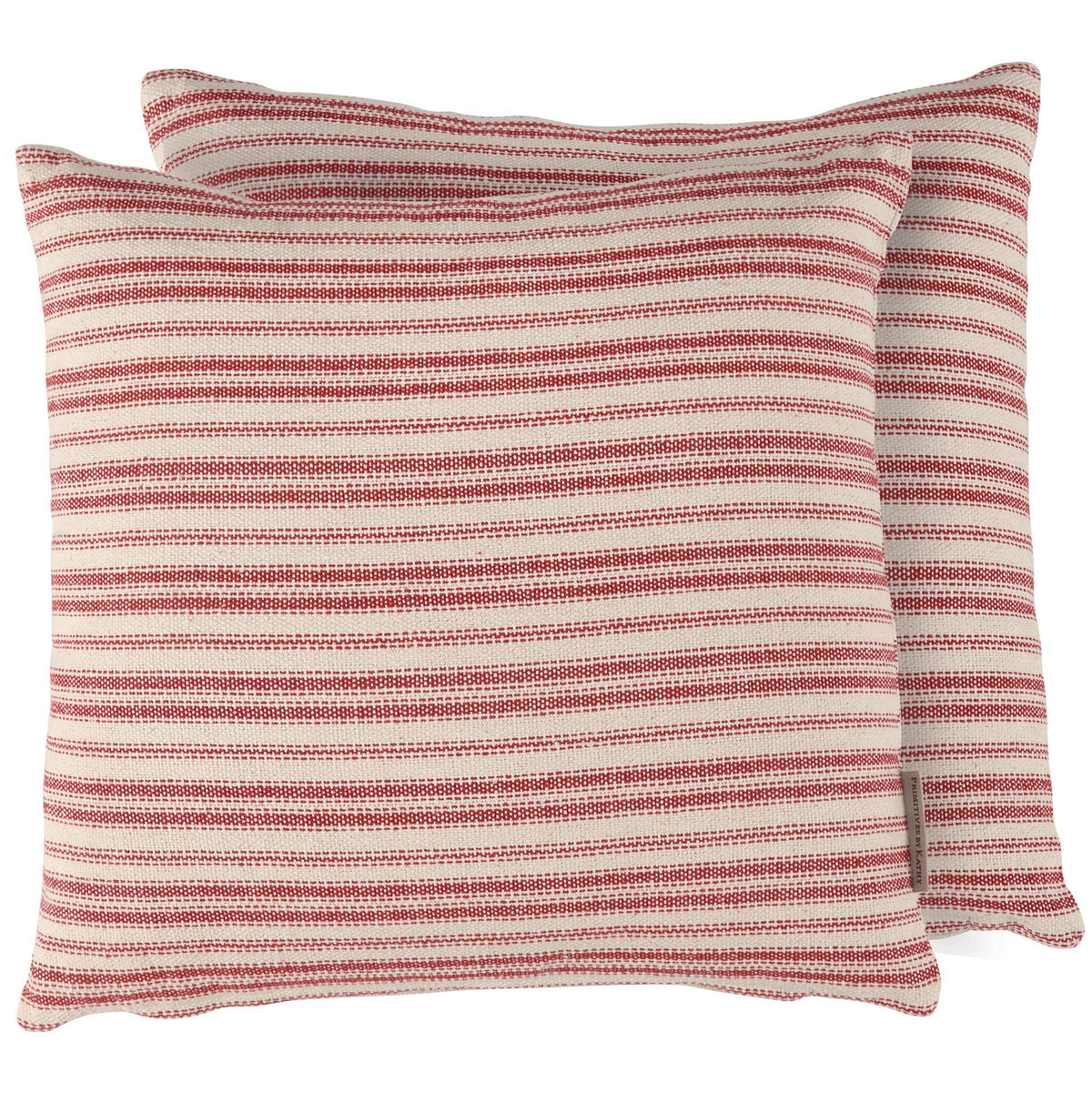 Red Stripe Christmas Cotton Throw Pillow | Holiday Décor