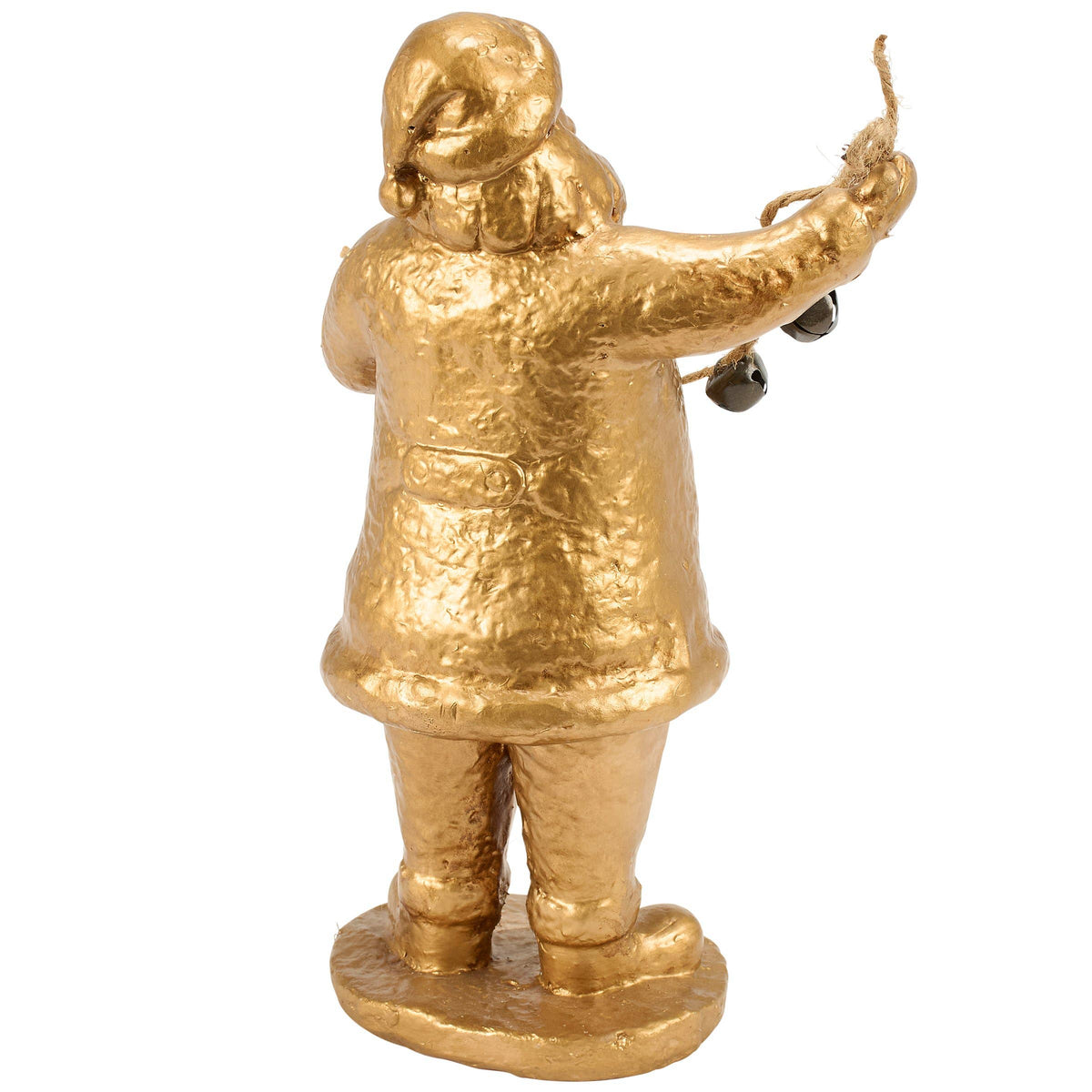 Vintage Jingle Santa Christmas Figurine with Metal Bells
