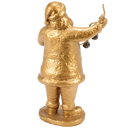 Vintage Jingle Santa Christmas Figurine with Metal Bells