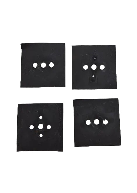 Genuine black burner switch gasket set removed from model WEE730H0DS0. Fits select Whirlpool, Maytag, KitchenAid, Amana, and Jenn-Air ranges. Good used condition. Actual items pictured.