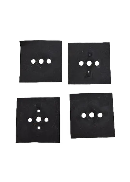 Genuine black burner switch gasket set removed from model WEE730H0DS0. Fits select Whirlpool, Maytag, KitchenAid, Amana, and Jenn-Air ranges. Good used condition. Actual items pictured.
