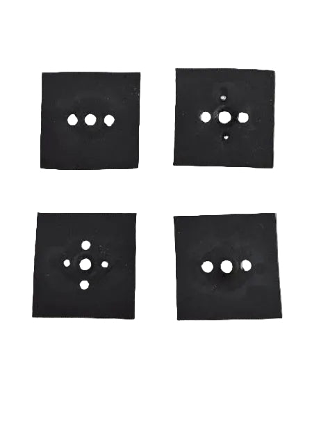 Genuine black burner switch gasket set removed from model WEE730H0DS0