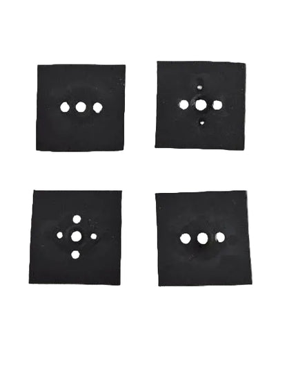 Genuine black burner switch gasket set removed from model WEE730H0DS0