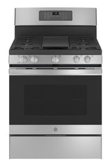 NEW GE Stainless Steel Gas Range No Pre Heat Air Fry Convection