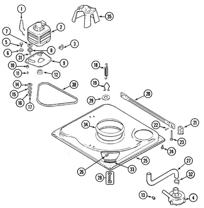 21002026 New Maytag Amana Washer Snubber OEM