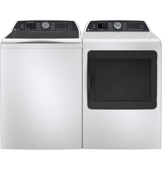 NEW GE Profile White 5.3 Capacity Washer Dryer Set