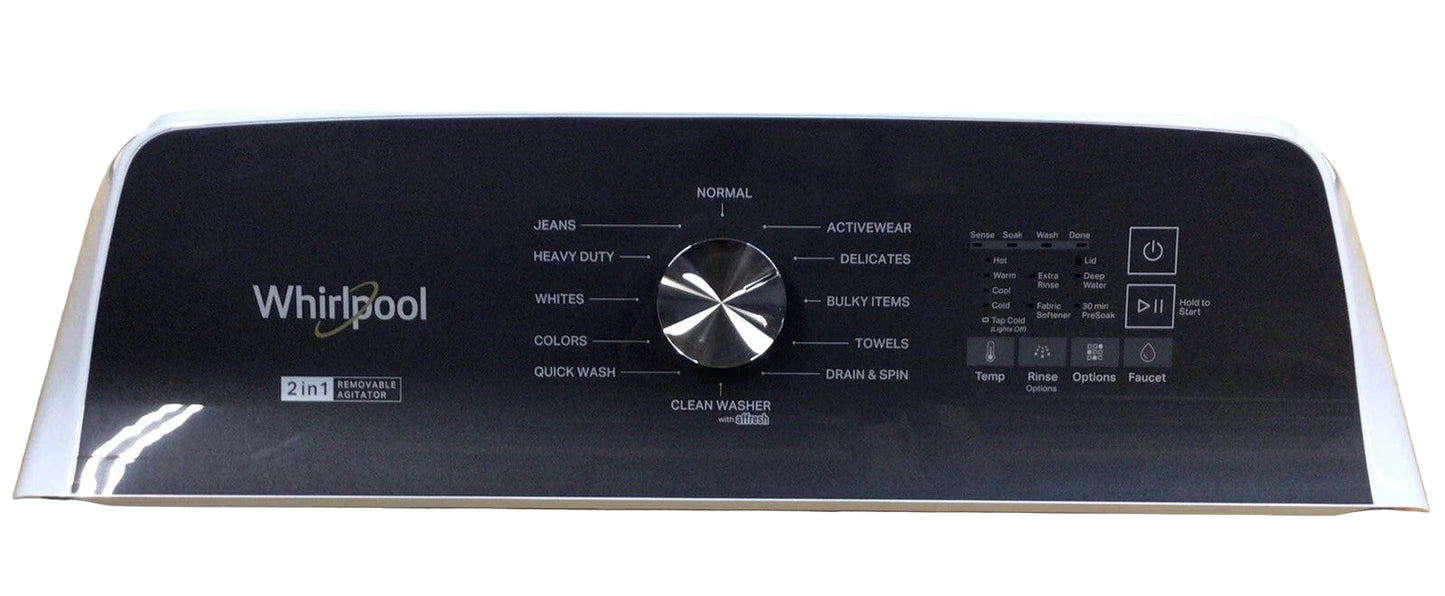 W11643702 Whirlpool Washer Control Console Panel